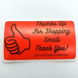 8/$20 40ct Customizable Stickers 2.25" x 1.25" Red Labels